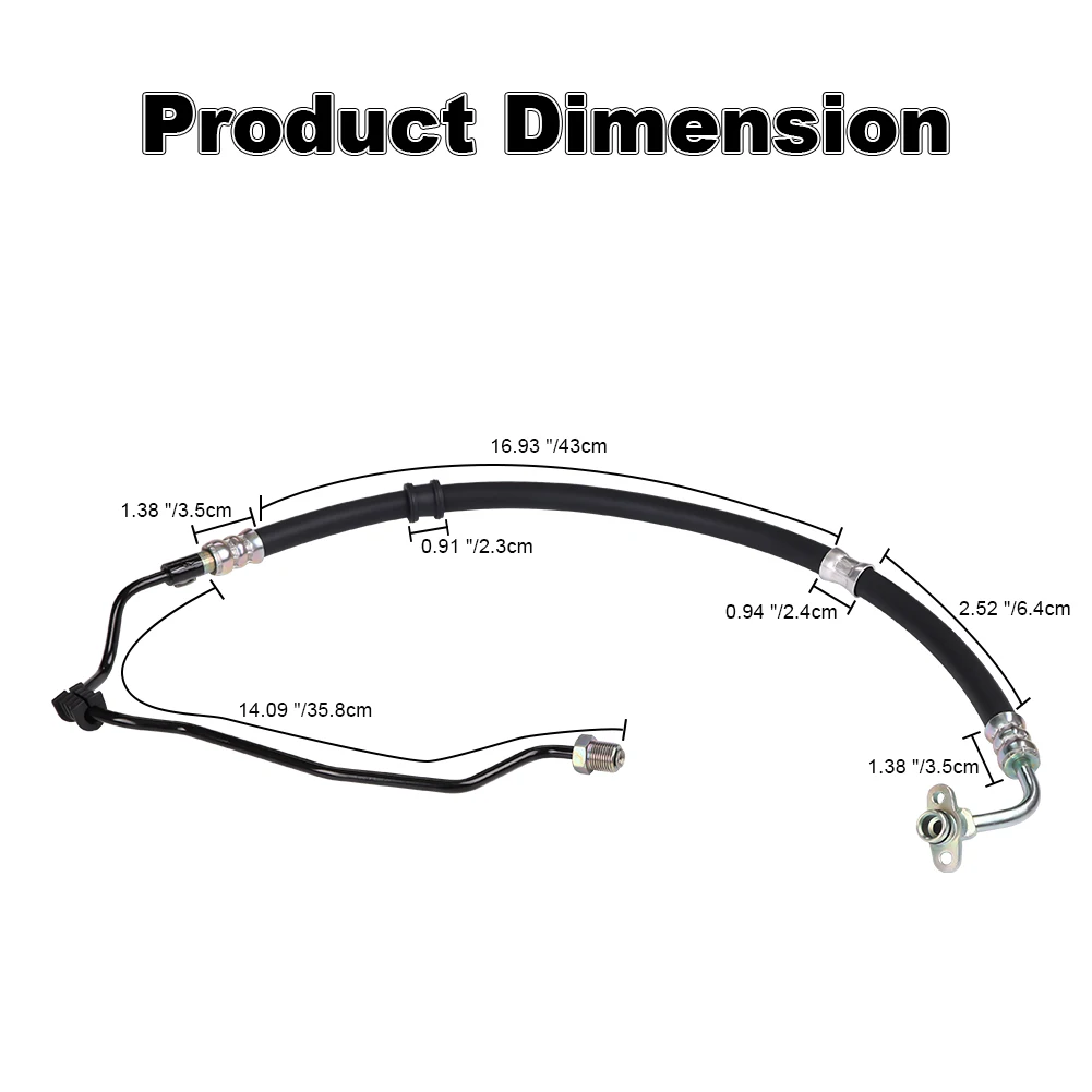 高圧パワーステアリングフィードホース,ホンダシビック1.8l l4 2006-2011,53713-sna-a06用カーアクセサリー