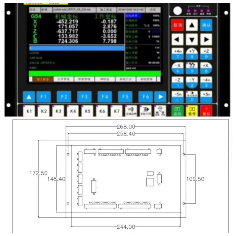 Aubalasti M350 3/4/5 Axis C-NC Con-troller Closed Loop Stepper ATC Support