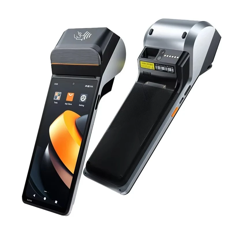 For V3/V3H 6.75-inch Android 13 POS Machine with Thermal  Fingerprint  Bluetooth & USB 8-Core Processor