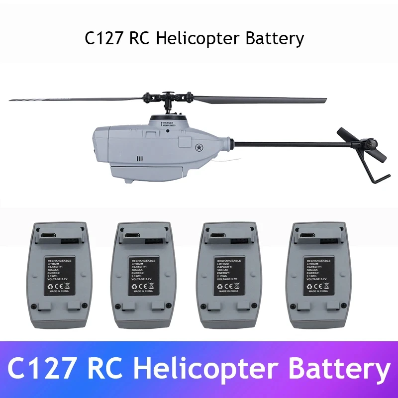 For RC ERA C127 Sentry Eachine E110 4CH Spy Camera Electric Remote Control Helicopter 3.7V 580mah Li Polyme Rechargeable Battery