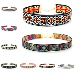 Vintage Cute Colorful Bohemian Goth Ethnic Chain Collar Chokers Necklaces for Women Jewelry Accessories Gift Free Shipping 2024