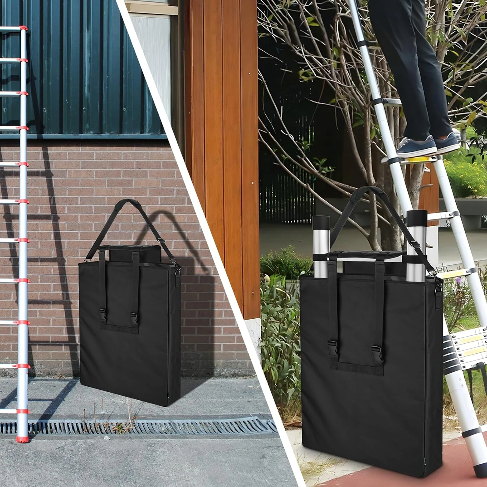 

Versatile Telescoping Ladders Bag Workshop Accessory Durable Polyester Ladder Tool Bag Protective Carry Case for Garage