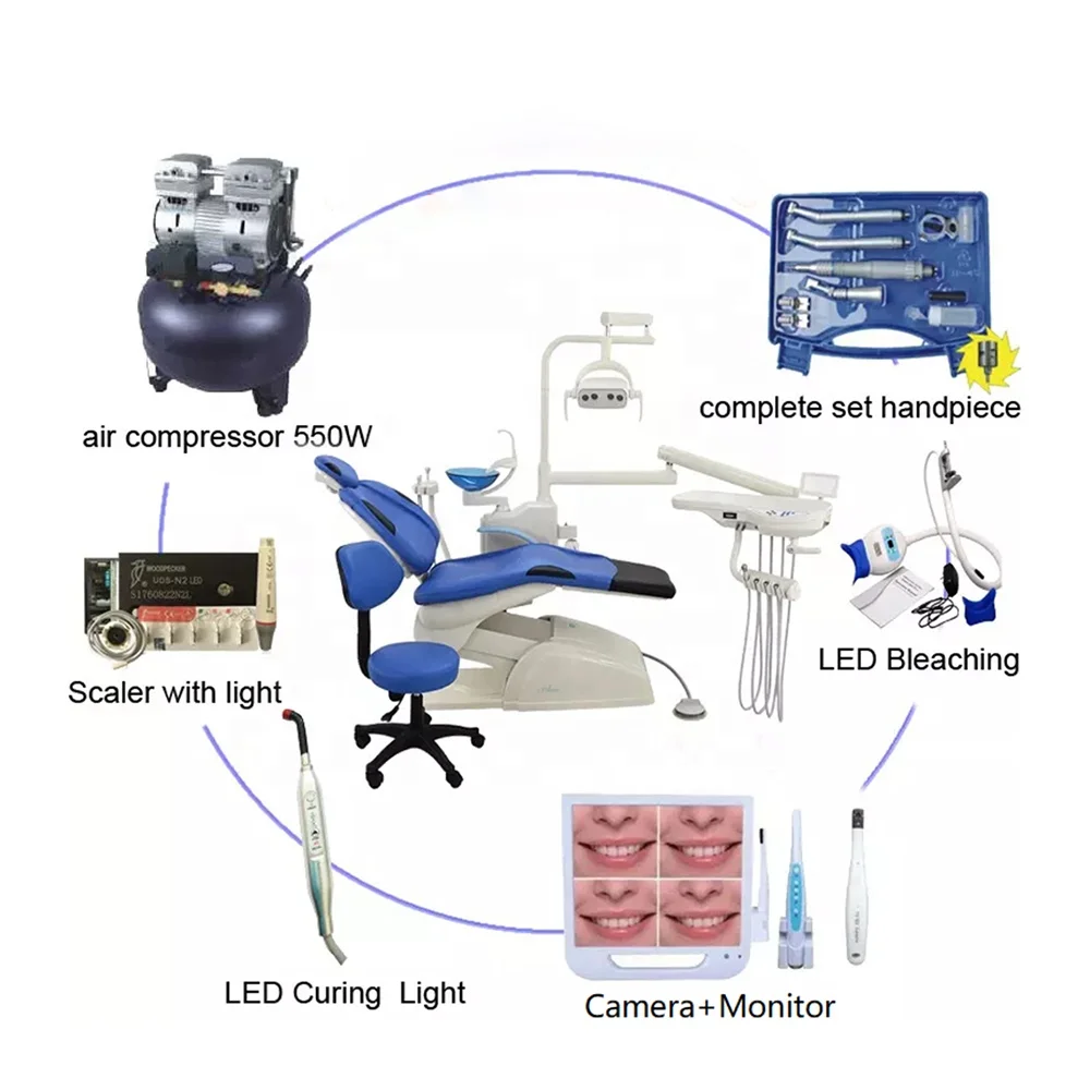 LTDC14A Dentistry Equipment Hospital Clinics Luxury Full Set Dental Chair Unit