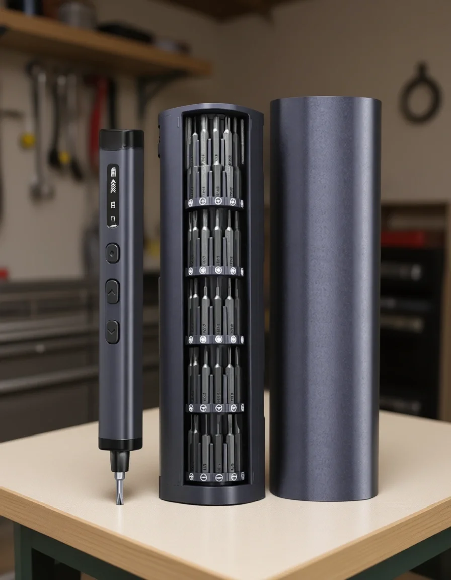 

78 Piece Precision Electric Screwdriver Kit with Magnetic Bits and Storage for Electronics Repair