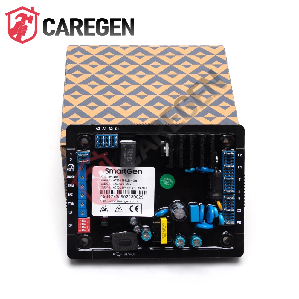 SmartGen HVR410 AVR Digital Voltage Regulator USB Interface Black Box Function Brushless Alternator Generator Parts Accessories