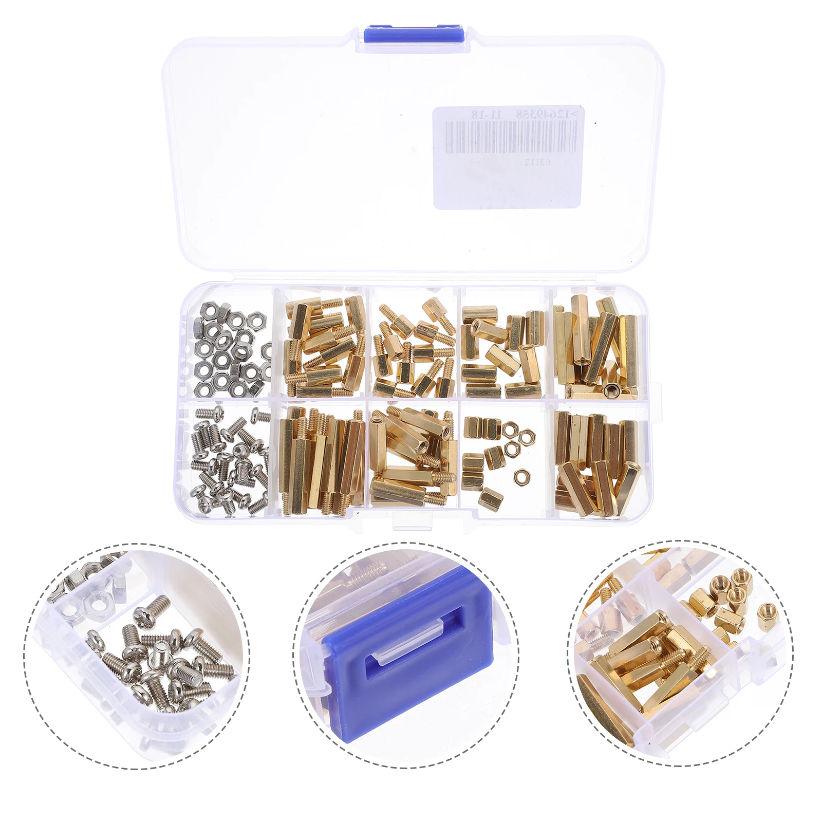 

Hexagonal Brass St off Column Golden Stainless Steel Assortment Kit Screw Nut Set Craftsmanship Hardware