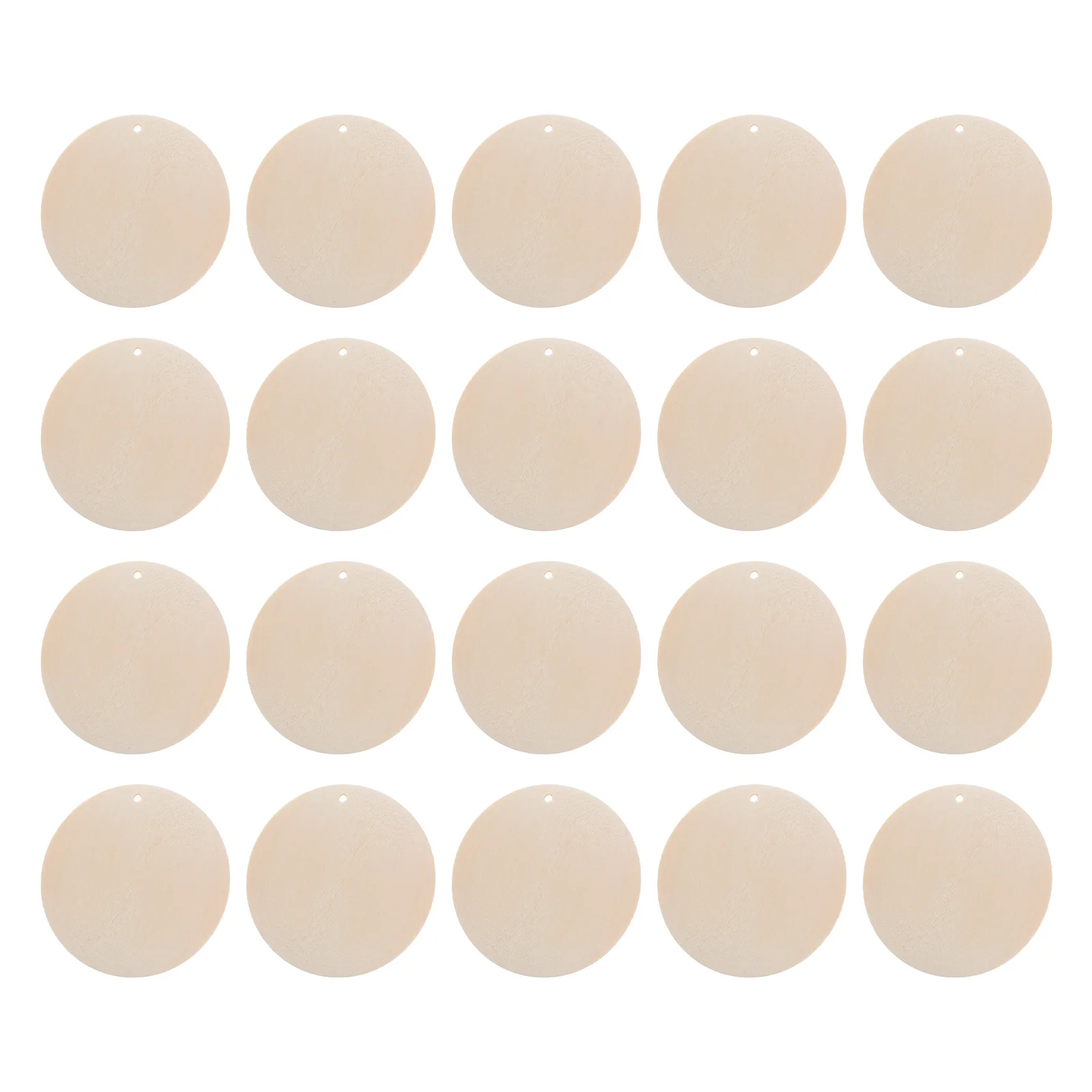 

20pcs Round Wooden Slice Pendant Charm Blank DIY Jewelry Making Supplies Accessories Craft Project Sewing Tools Materials