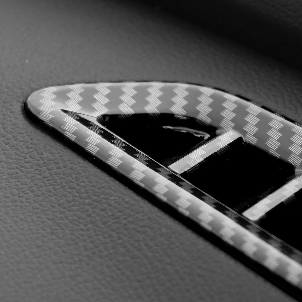 For Kia Sorento MQ4 2021-2023 2PCS Carbon Fiber Front Upper Vent Cover Trim Interior Accessories LHD