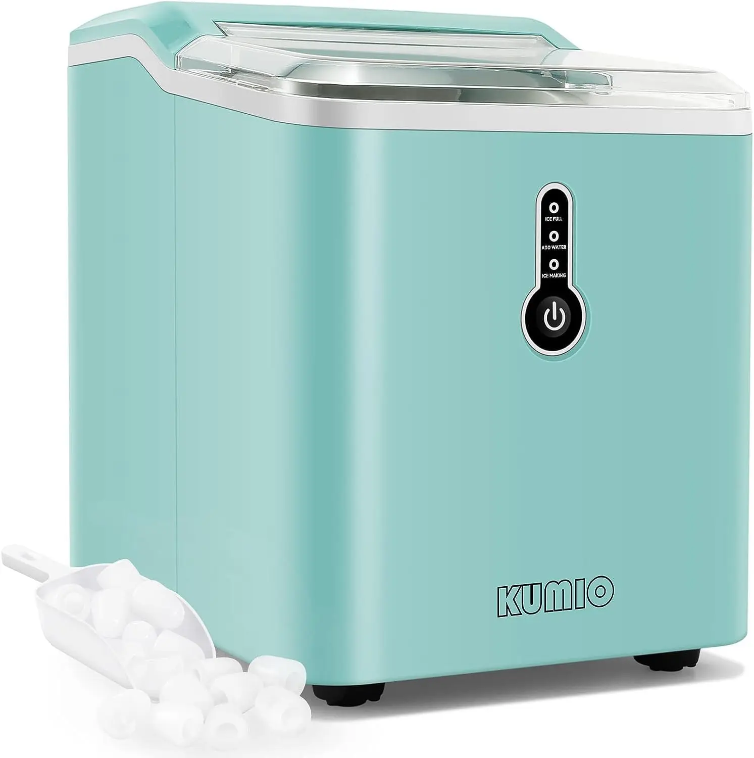 

Ice Makers Countertop, 9 Bullet in 6-9 Mins with Ice Scoop and Basket, 26.5 Lbs per Day, Portable Maker for Home Office