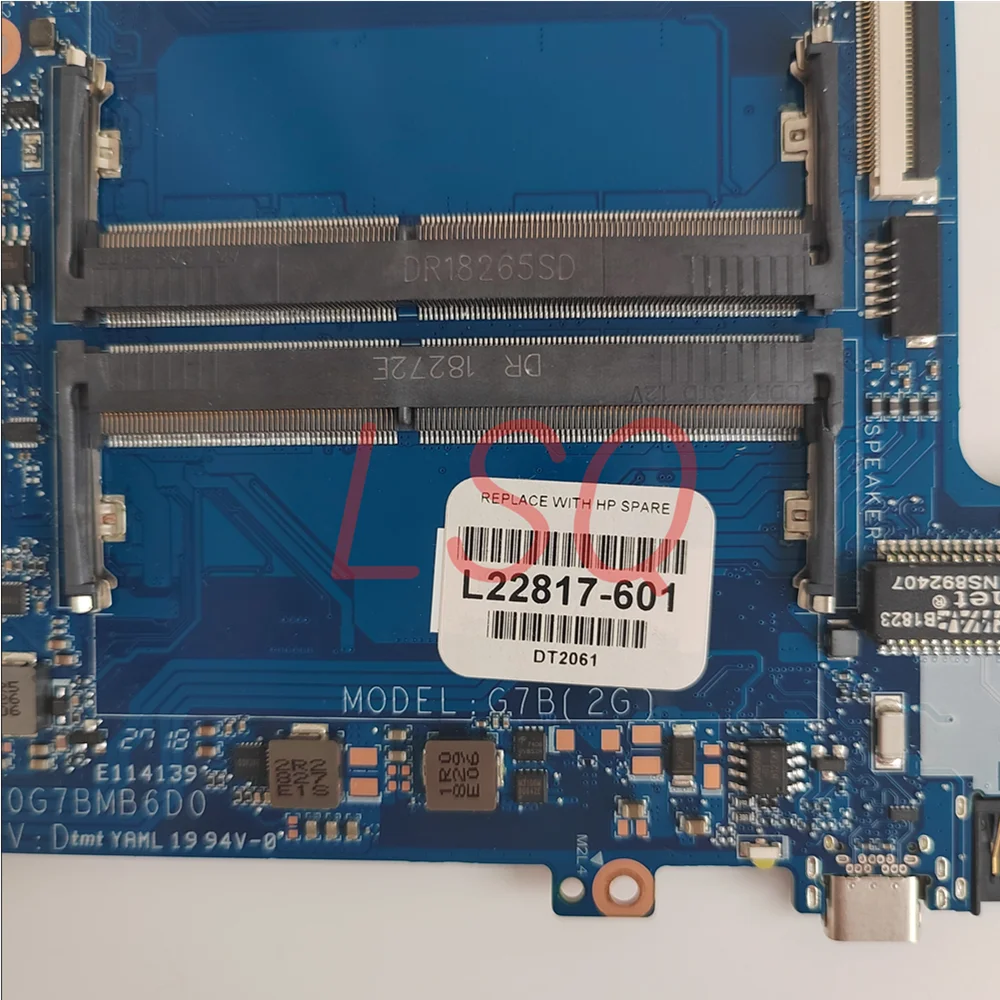 Imagem -05 - Placa-mãe do Portátil para hp Probook 15-cs Da0g7bmb6d0 I78550u Pn:l22817601 100 Testado ok