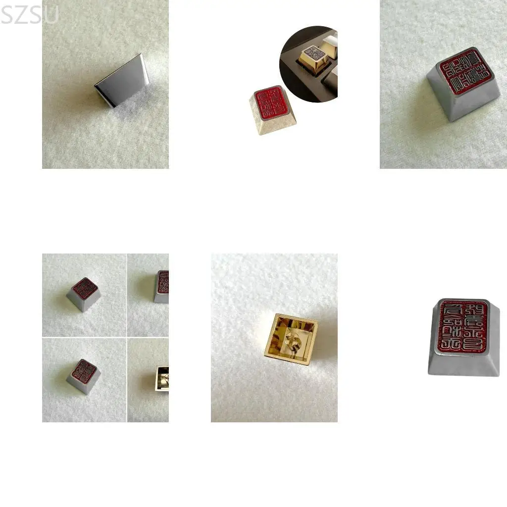 

Элегантный колпачок ESC SZSU, крышки кнопок с нефритовым уплотнением из цинкового сплава для таможенных механических клавиатур