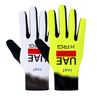 INEOS Full Finger Mittens Fluor Yellow UAE Team Cycling Gloves Ropa INEOS Bike Gloves Sports Fitness Gym Riding Bicycle Gloves