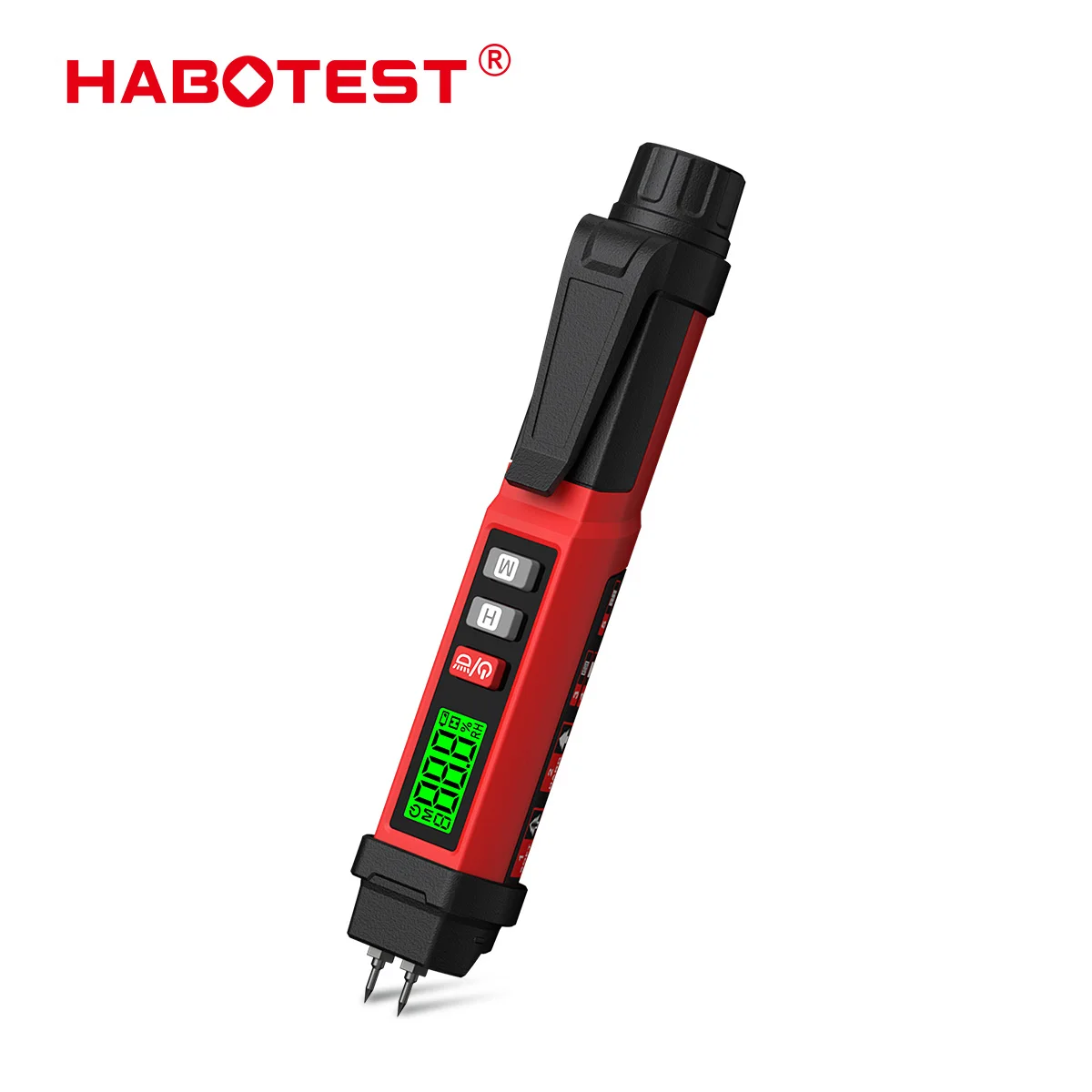 HABOTEST HT68 Digital Moisture Tester 5 Modes Humidity Detector for Wood Cement Mortar Building Material Damp Content Measuring