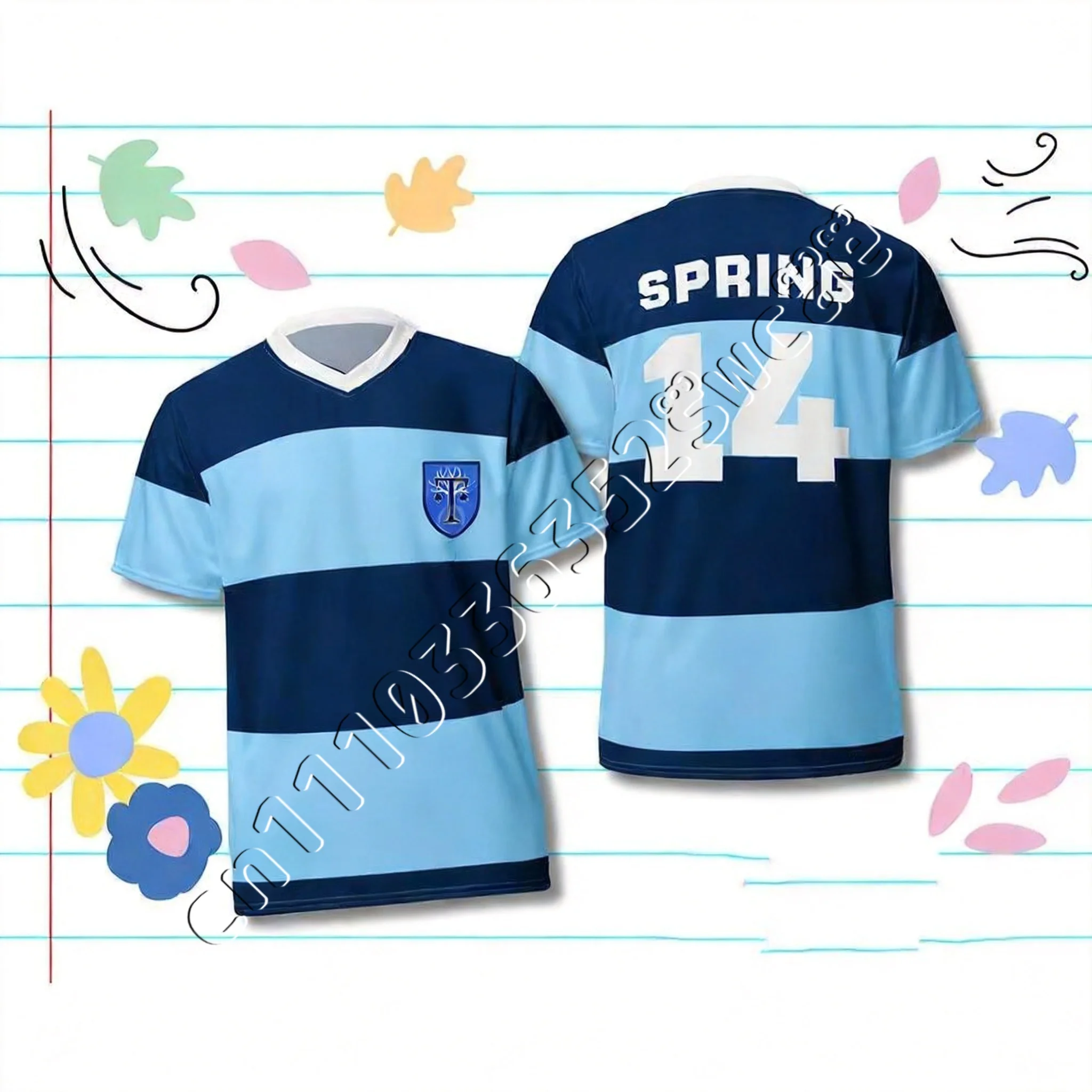 2026 New Heartstopper Forever LGBTQ  T-Shirt Nick Nelson Charlie Spring 10#14# Rugby Jersey Truham Grammar School Uniform Kids
