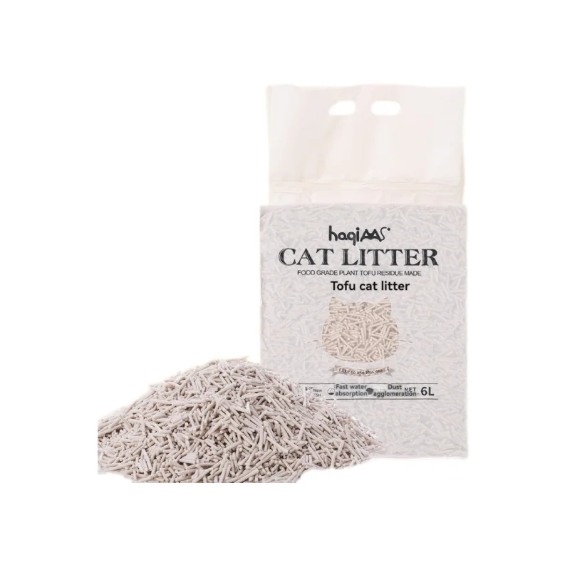 Bolsa grande de 10 bolsas, arena para gatos de Tofu Original de 6L, té verde de 6L, arena para gatos de plantas mixtas, suministrada para mascotas