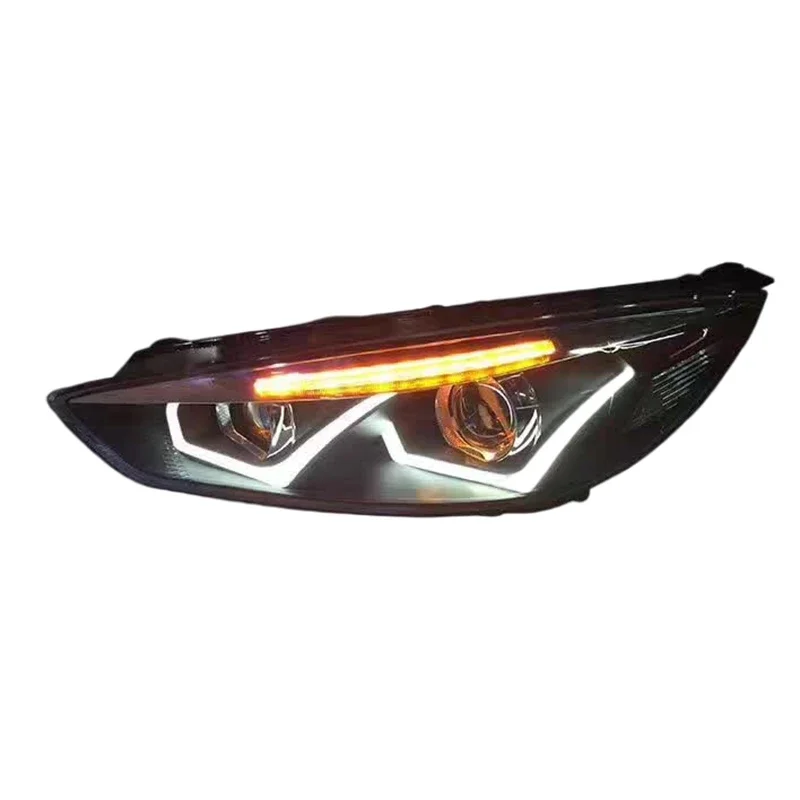 For Ford Focus LOH-LDFKS-49 Head Lamp 2015-2018 Full LED Modified Headlights in Stock for Enhanced Night Driving Visibility