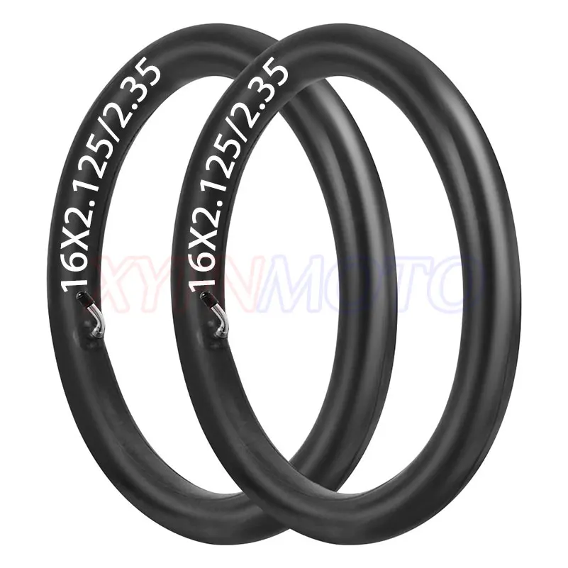 2 pcs 16x2.125/2.35 Inner Tubes tire Tubes Fit Road and Mountain Bike Replacement Tubes High Quality Butyl Rubber