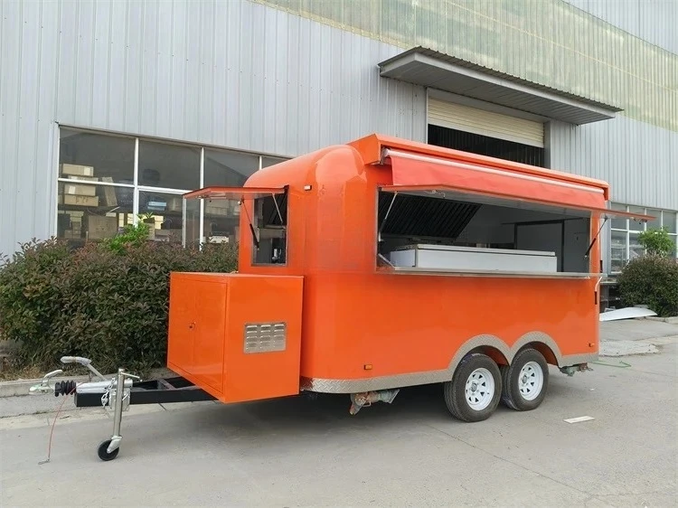 Customized Electric Food Truck Food Trailer Ice Cream Truck Trailer Battery Operated