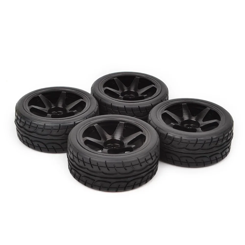 RcAidong 1/10 Drift Car Tires Aluminum Wheels Hubs Rims for Redcat HPI HSP Tamiya TT01 TT02 On Road Racing Tyre Upgrade