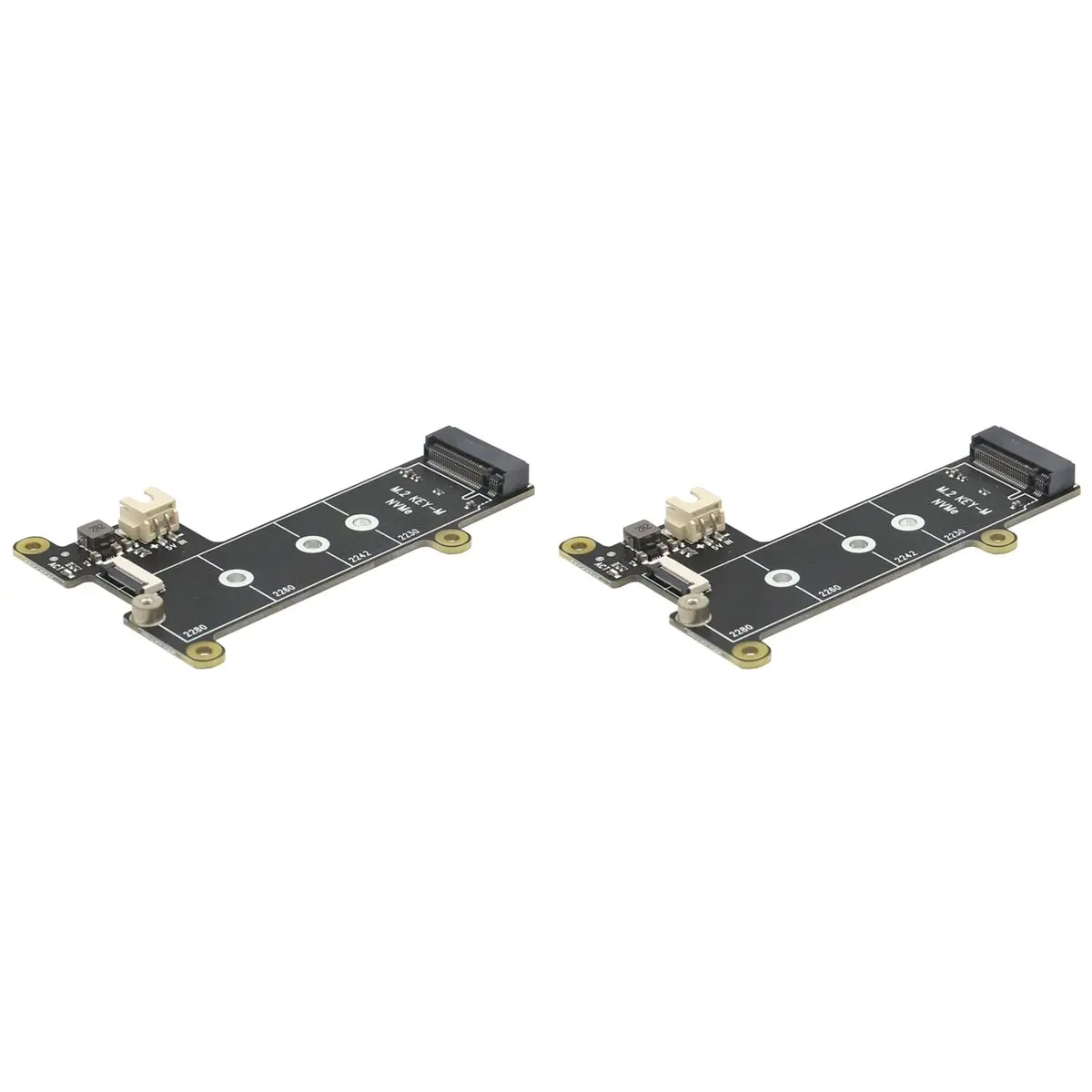 

T64C! 2X X1001 M.2 NVMe SSD Shield PCIe Peripheral Board Compatible with for Raspberry Pi 5