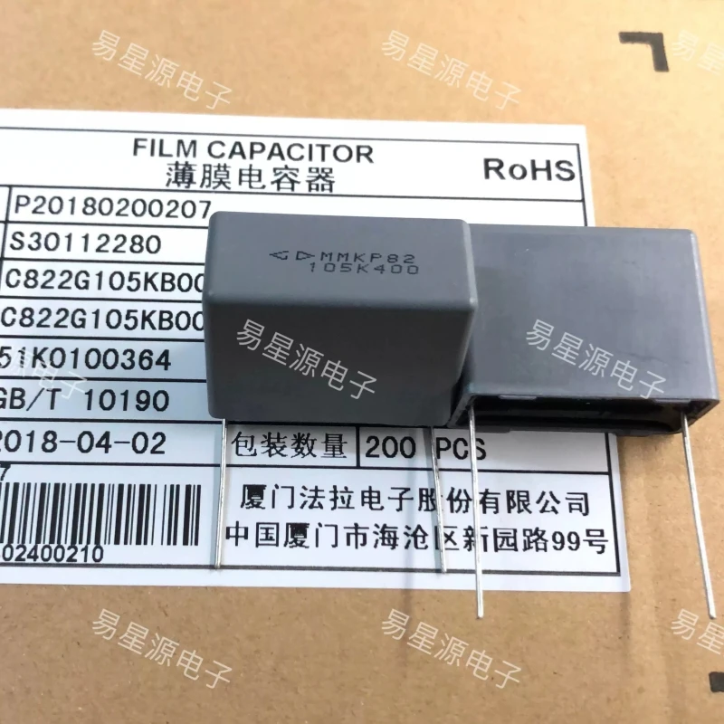 10pcs-C822G105KBOC000 Farad 400V105 1UF 1.0UF 400V MMKP82 Thin Film Capacitor