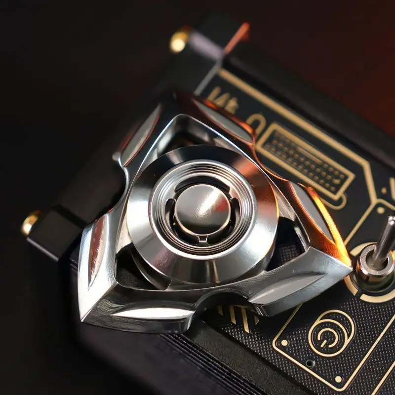 Outdoor Portable EDC Stainless Steel Mechanical Finger Gyro Rotating Toy Tool