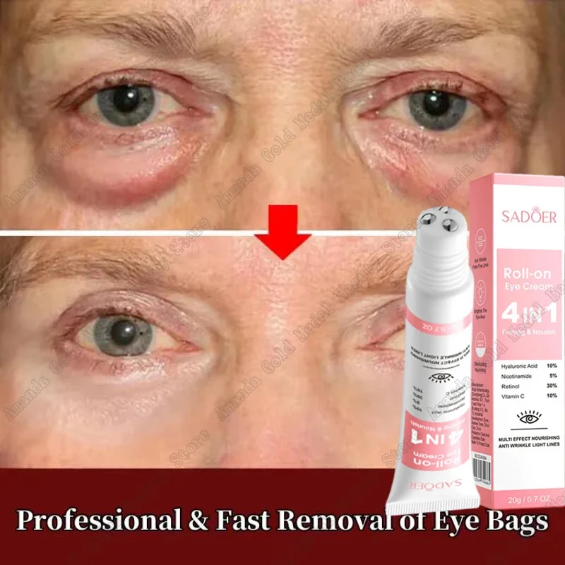 

Instant Eye Bag Removal Cream Collagen Anti-Wrinkle Fade Fine Lines Firming Skin Anti Dark Circle Puffiness Brighten Eye Care