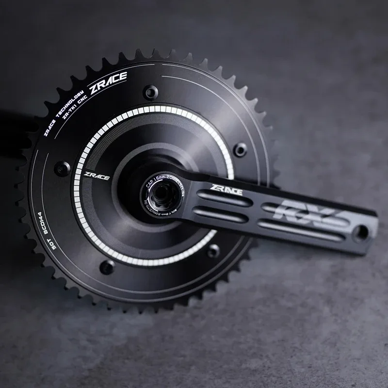 ZRACE ZR-TK1 Bicicletas de pista / Plato de piñón fijo y Spider BCD144, Plato de pista, Spider para manivelas de montaje directo de 3 orificios