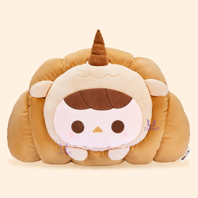 Kawaii Skullpanda Plüschtasche Pucky Labubu Weiches Plüschkissen Niedliche Getreide Toast Serie Aufbewahrungstasche Labubu Trendiges Spielzeug Weihnachtsgeschenke