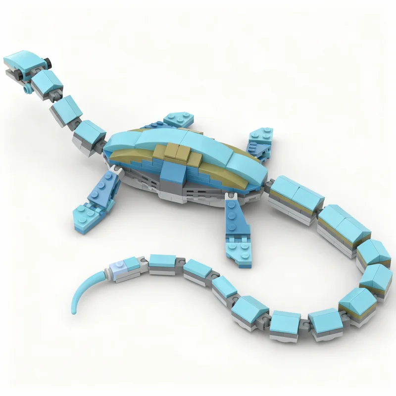 230pcs MOC Cope's Elasmosaurus - đánh giá và giá Art Craft Idea