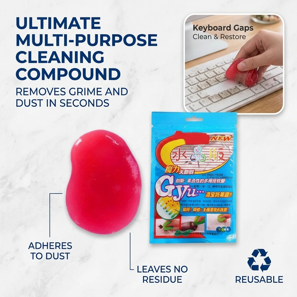 Car Dust Dirt Cleaning Gel Slime Magic Super Clean Mud Clay Laptop Computer Keyboard Cleaning Tool Home Cleaner Dust Remover