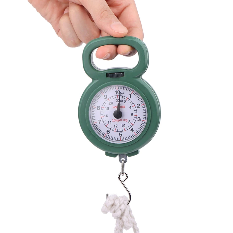 - Mini Pointers Hook Spring Hanging Scale Portable Fishing Scale 10kg Capacity Food Digital Scale Luggage Scale Weighing Scales
