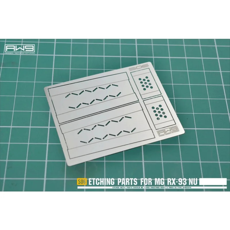 أجزاء النقش MADWORKS S06/S06F لـ MG RX-93 NU HI NU قمع مدفع لوحة الرش عدد وأدوات عيد الميلاد والهالوين
