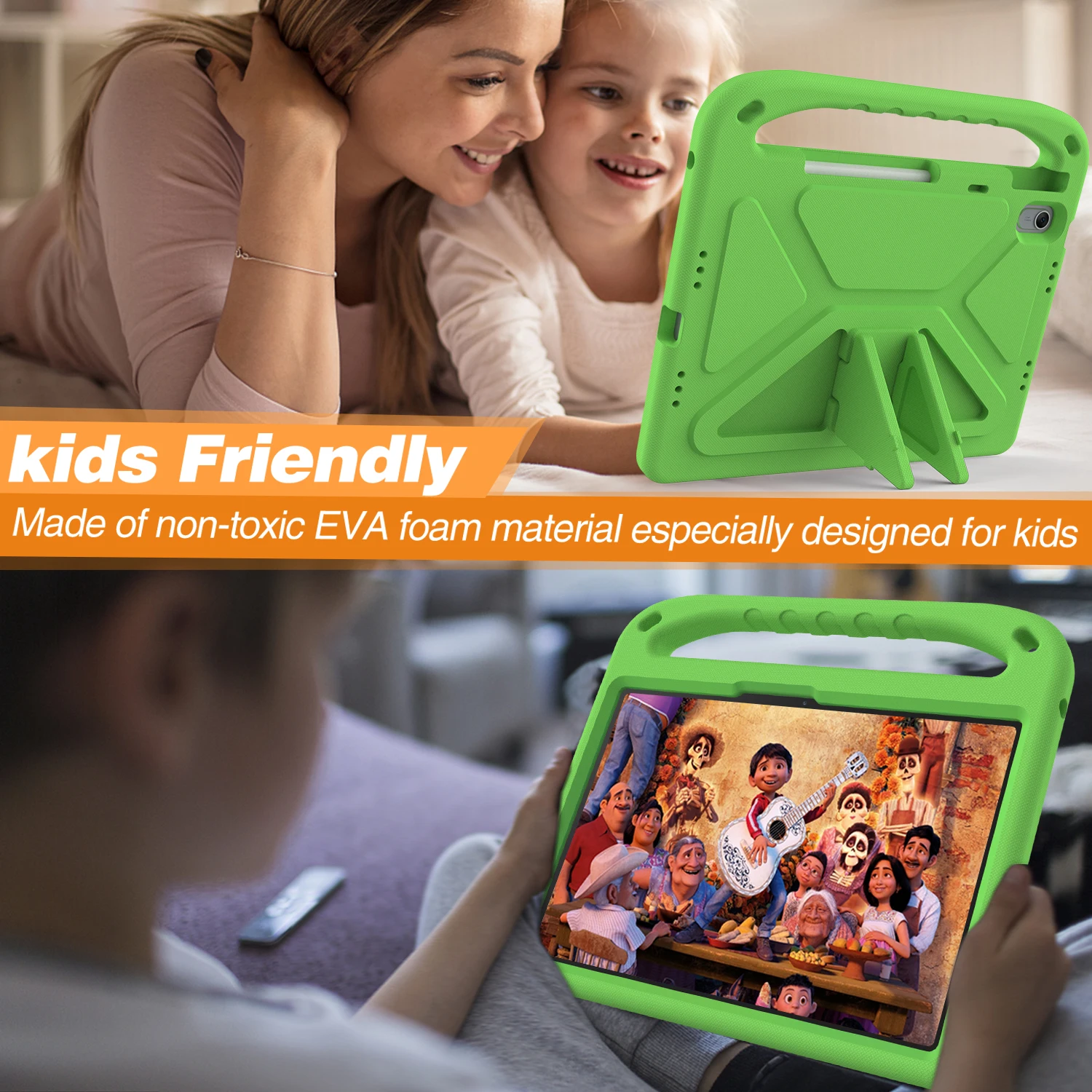 화웨이 아너 패드 9 12.1 2024 X9 X8 프로 X8a용 어린이 케이스, 메이트패드 에어 11.5 S SE 11 T10 T10S T5 T8 M5 라이트 M6용 EVA 폼 커버