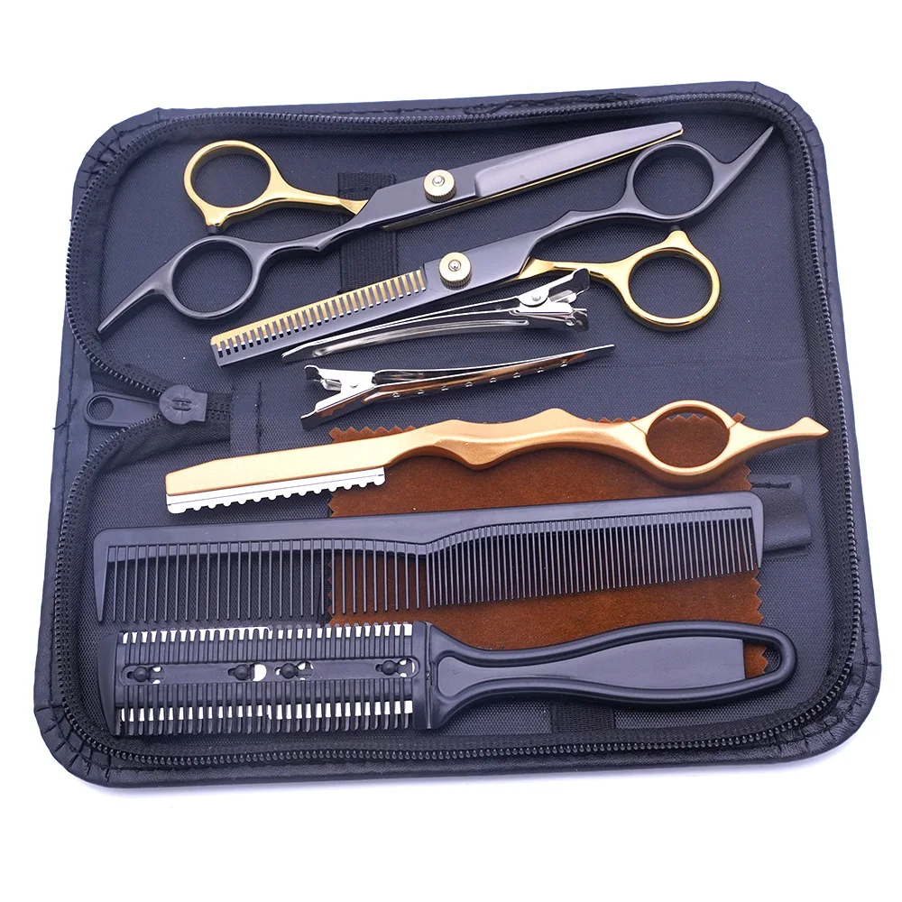 Professional Hair Scissors Set - Thinning & Texturing Shears Barber Tools for Styling, Cutting, Layered Hair