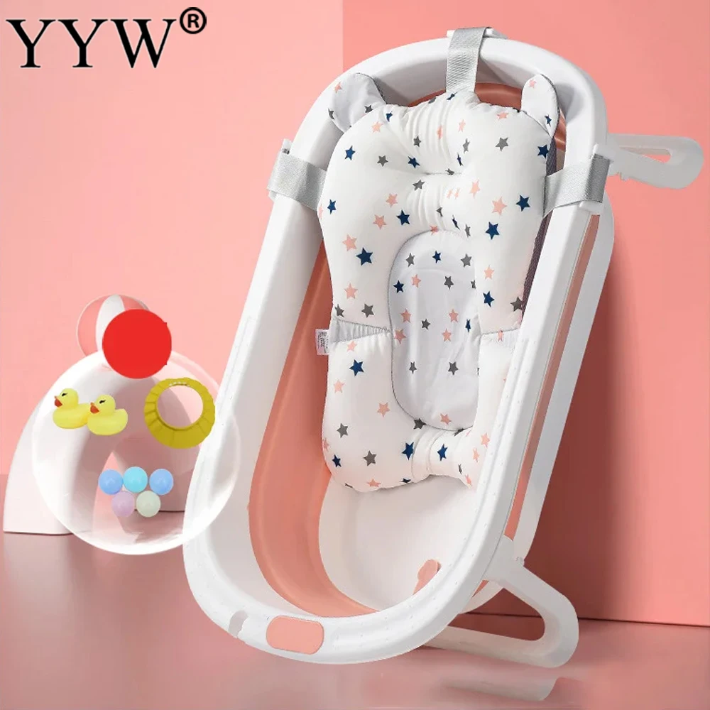 

Складная детская ванночка, регулируемая сидячая ванночка для малышей, душ, ванна, поддержка новорожденных, коврик для сиденья, подушка, плавающая водная подушка