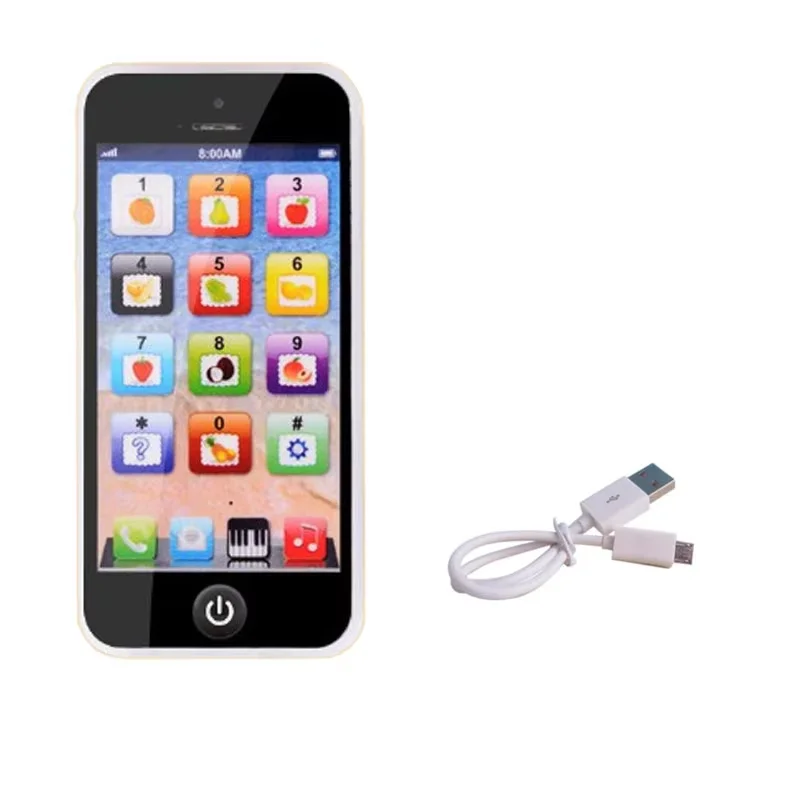 Téléphone de Simulation pour enfants, jouets éducatifs musicaux pour bébés, apprentissage de l'anglais, téléphone portable avec son léger, jouet Vocal Mobile