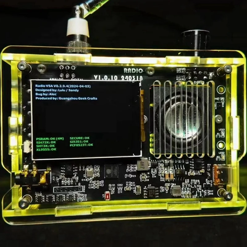 V5A DIY Radio Full Band With Donut AM/SW Antenna Kit FM AM MW SW Aviation Band SSB LSB USB Full Band Radio-A69F