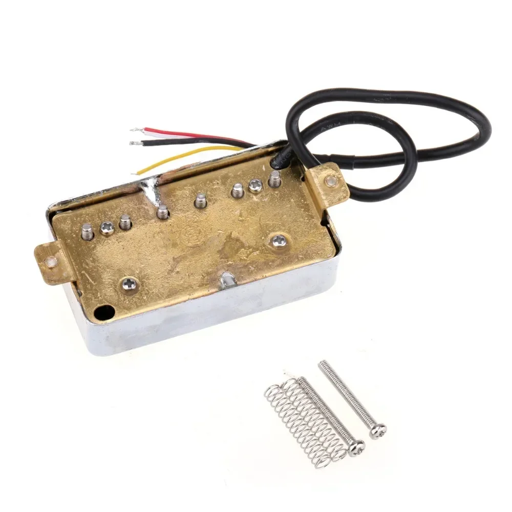 Wilkinson Vintage Tone PAF Style Humbucker Pickups Set for Les Paul Style Electric Guitar, Chrome