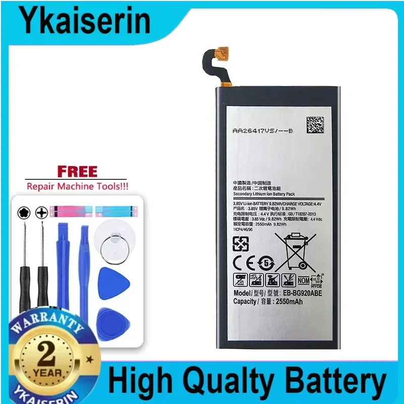 2550mAh Replacement Battery EB-BG920ABE For Samsung Galaxy S6 G9200 G920 G920f G920i G920A G920S G920L G920K