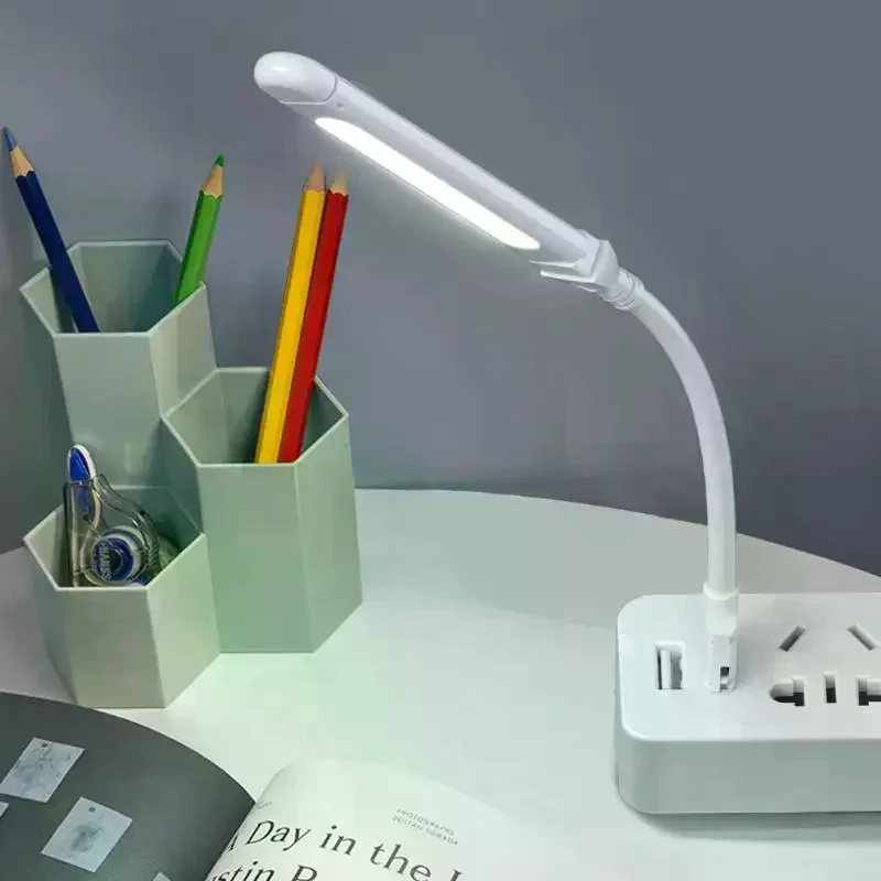 

Mini USB LED Night Light 8LEDs Book Lamp Extension Pole Plug Adapter For Reading Notebook Power Bank Type-C And USB Interfaces