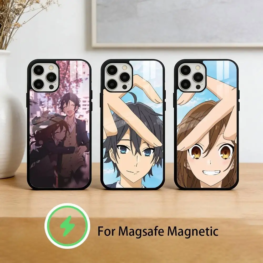 

A-Anime H-Horimiya Phone Case For iPhone 17/16/15/14/13/12/Plus/Pro/Max for Magnetic Wireless Charging