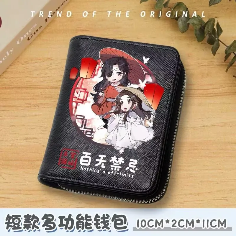 Anime Tian Guan Ci Fu Cute Short Wallet Fashion Card Bag Hua Cheng Xie Lian Cartoon Coin Purse Heaven Official’s Blessing Wallet