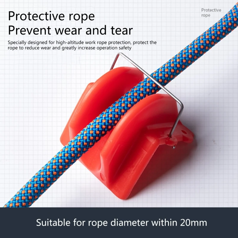 10Pcs Safety Rope Protective Sleeve Safety Rope Grab Working Climbing Cable Rope Lanyard Protector Dropship