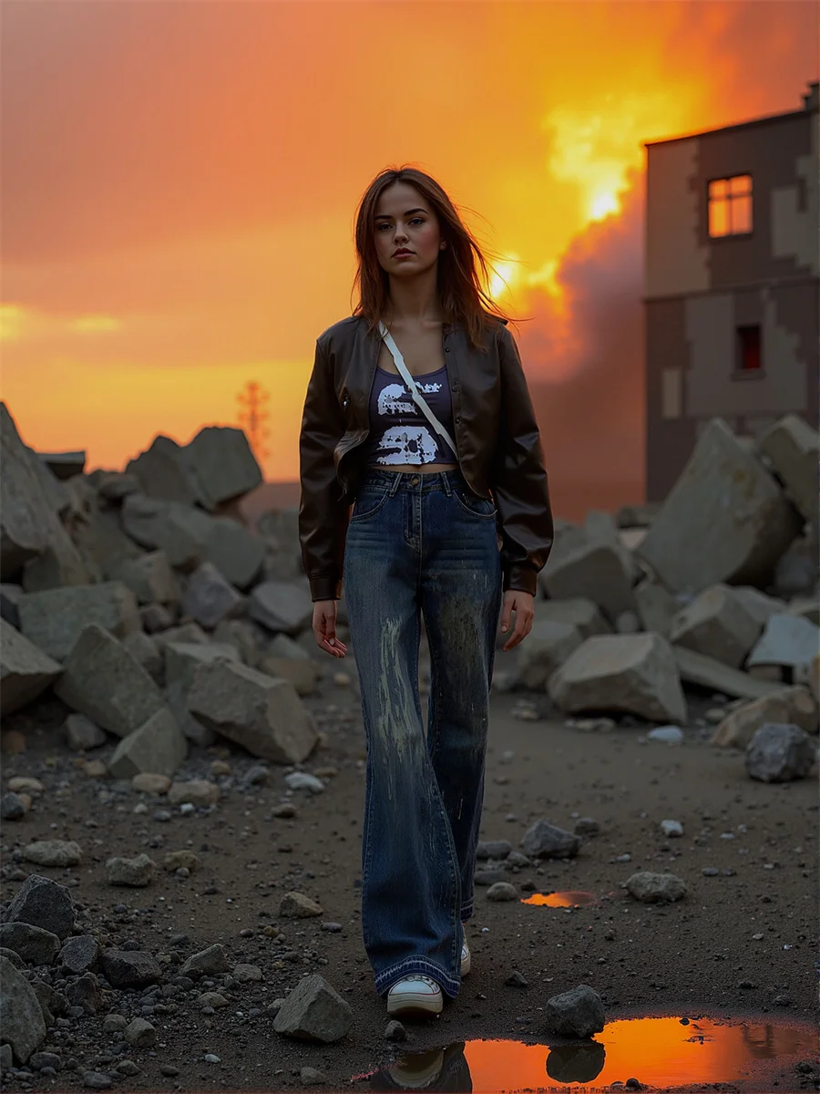 

Расклешенные потертые джинсы, брюки для женщин, джинсовая женская одежда, зимняя плотная облегающая одежда, эмо, вечернее выступление, бодибилдинг, боевой