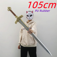 Medieval Golden Glorify Sword Barbarian Cosplay Pirate Knife Sword Protector Prop Weapon Role Playing Movie Cos PU Model Toy
