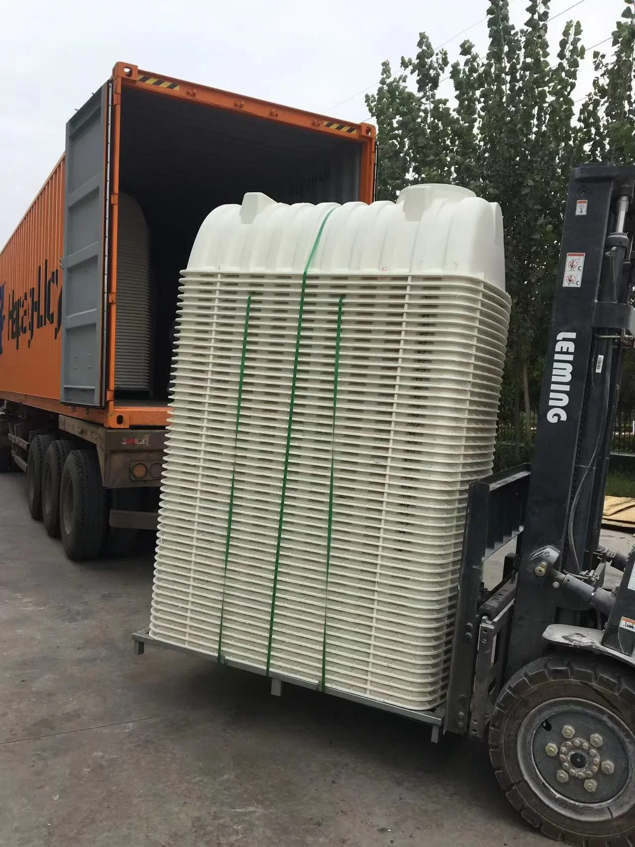 GRP SMC Modularer Septic-Tank mit drei Kammern zur Toilettenabfallbehandlung