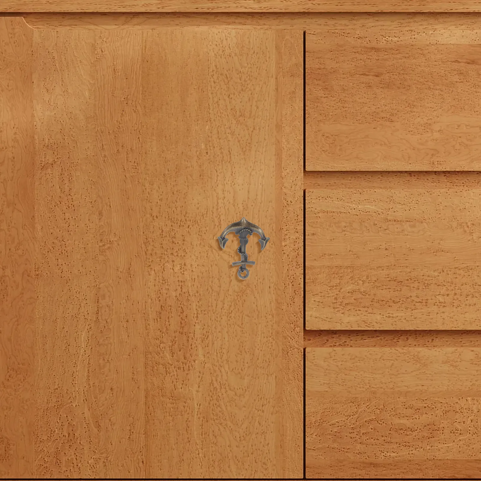 

4Pcs Decorative Cabinet Knobs Vintage Nautical Drawer Handles Bronze Finish for Furniture Door Dresser Pulls