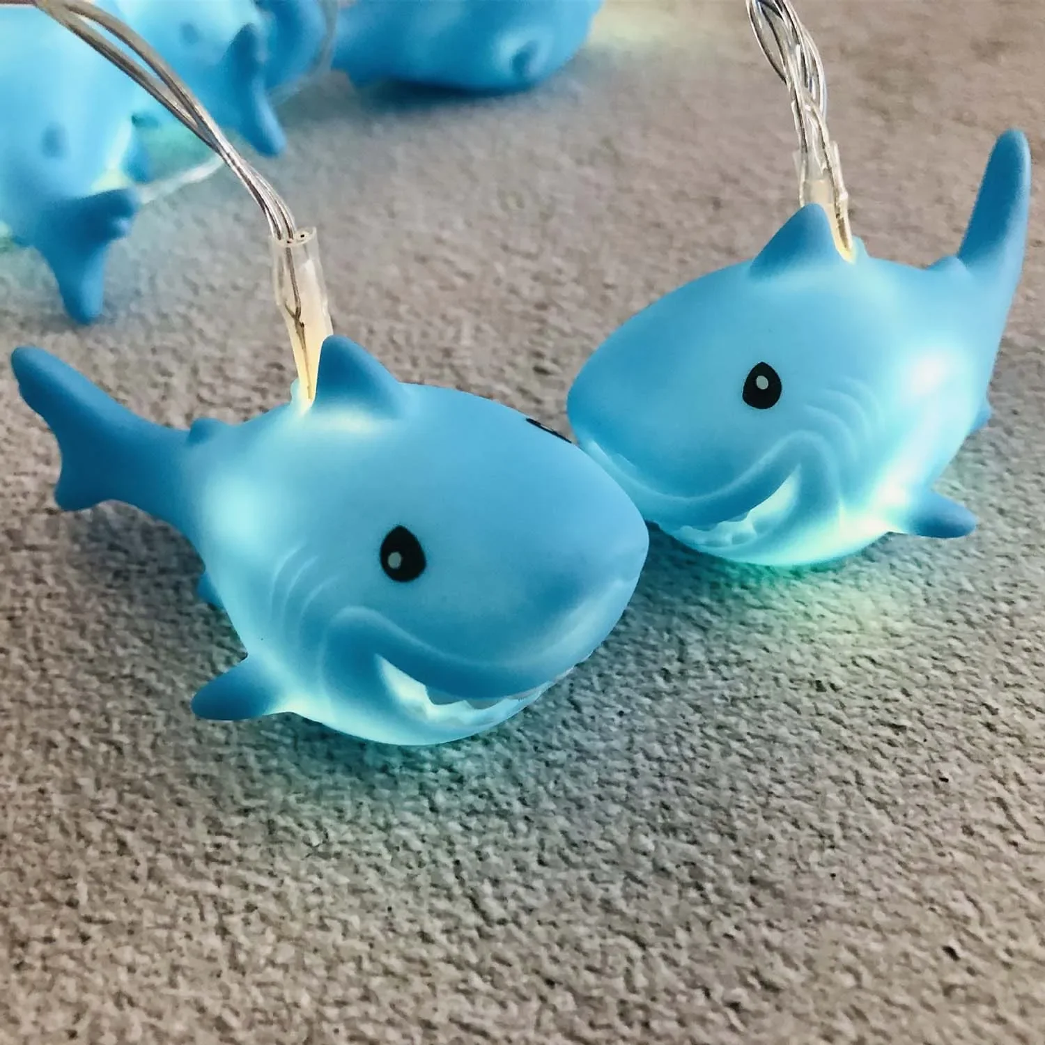 1.65M Shark LED String Light for Child Room Lamp Garland Baby Shower Decor Birthday Christmas Holiday Party Decor 10Led Lights