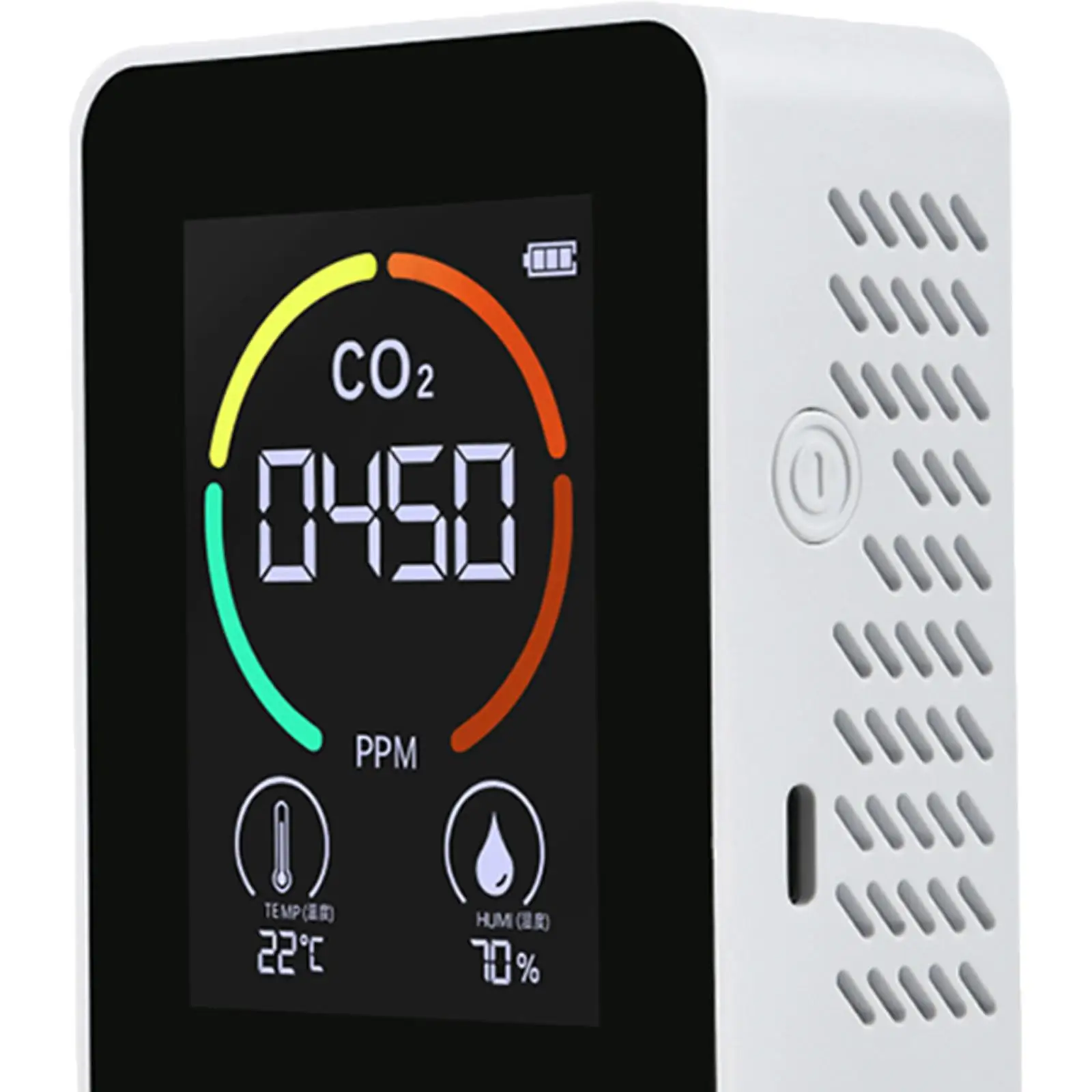 Monitor LCD de calidad del aire Detector de temperatura y humedad 400-5000ppm